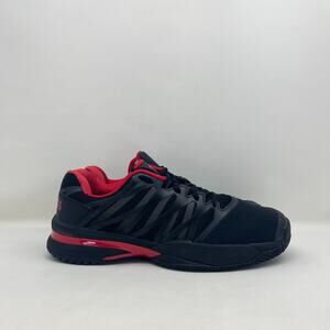 K-Swiss Ultrashot 2 HB Black Red Clay Court Shoes 06168-071-M LOW Men's Size 11